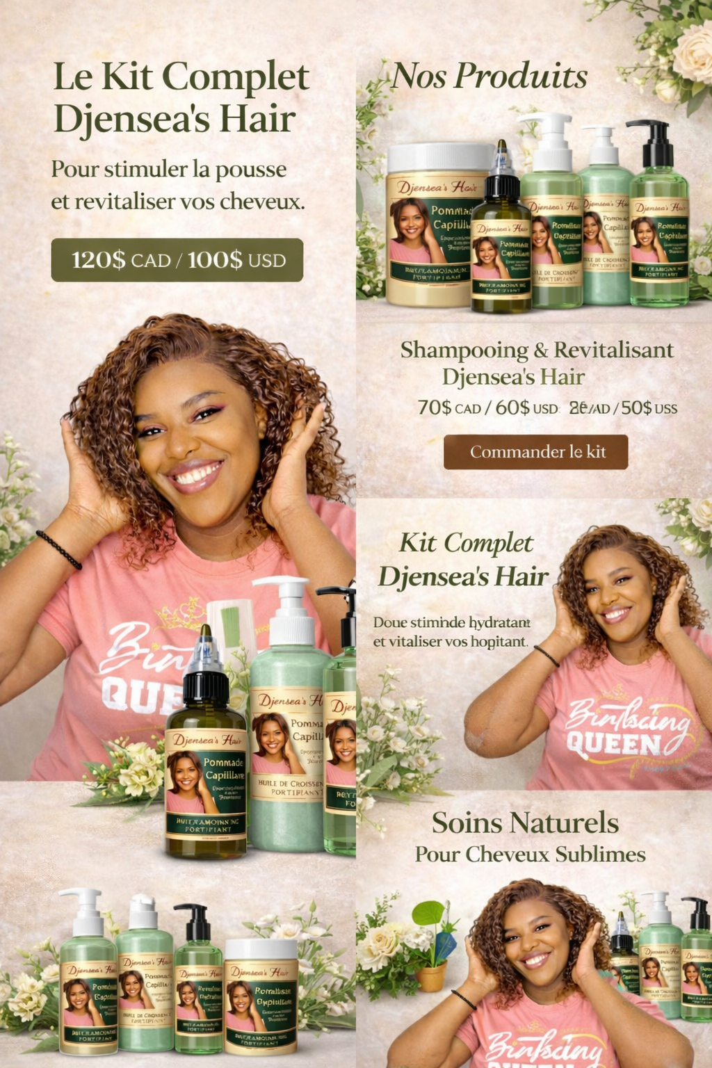 Shampooing & Revitalisant Djensea’s Hair